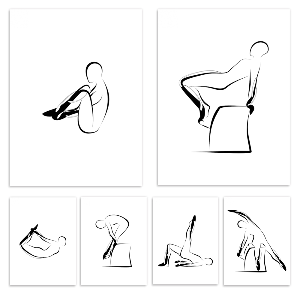 Pilates Yoga Room - Cartazes de pilates, flexões de pilates,