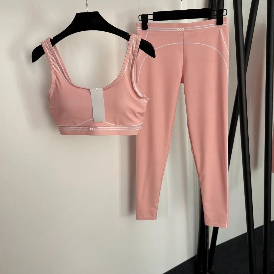 Pilates Yoga Stretching - Conjunto de Top e Calças em