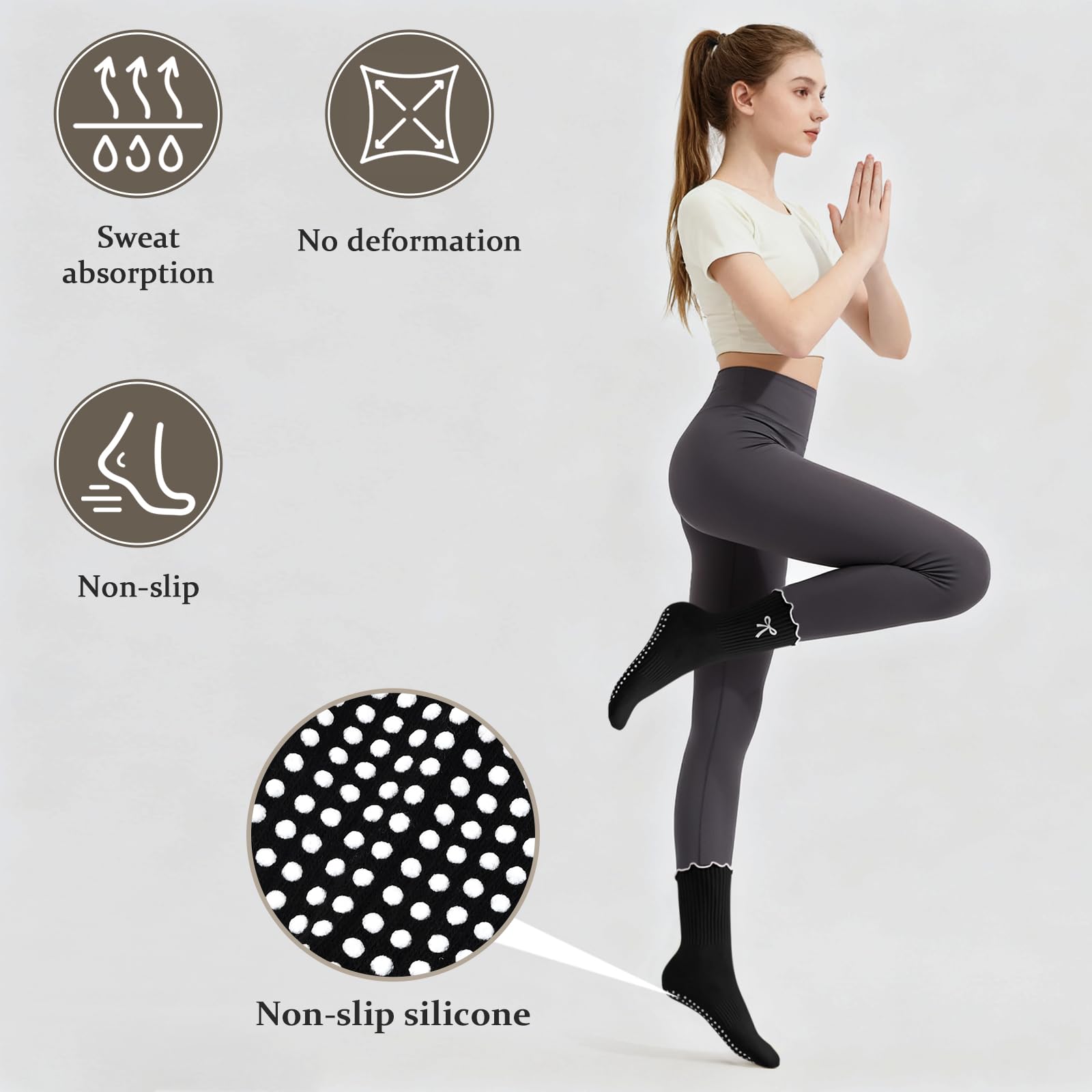 Meias antiderrapantes para pil - Youtube Yoga Pilates avaliação e preço