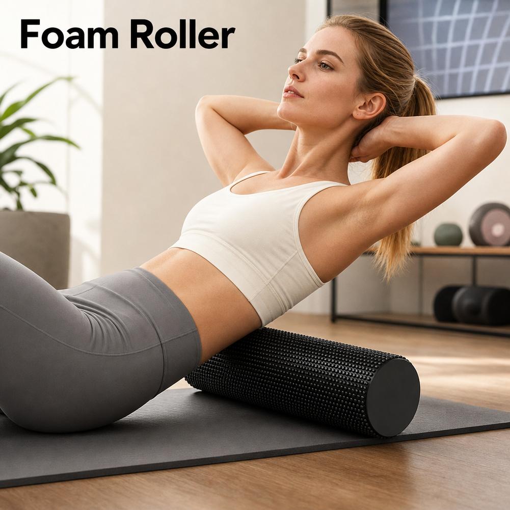 Rolo de Espuma EVA de Alta Den - Pilates Yoga Stretching avaliação e preço